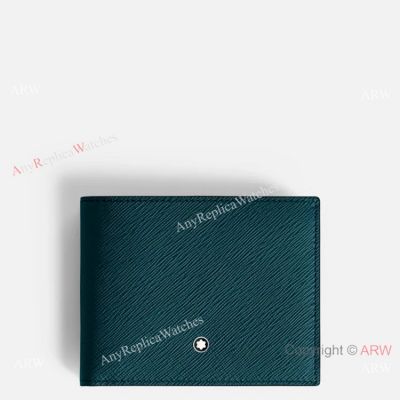 New! Replica Montblanc Sartorial Wallet Mediterranean Blue 6cc